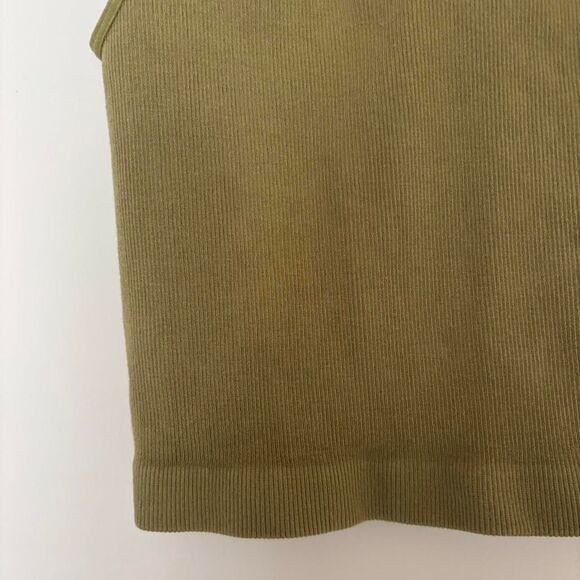 Together Women's Green and Khaki Crop-top - Picture 4 of 4